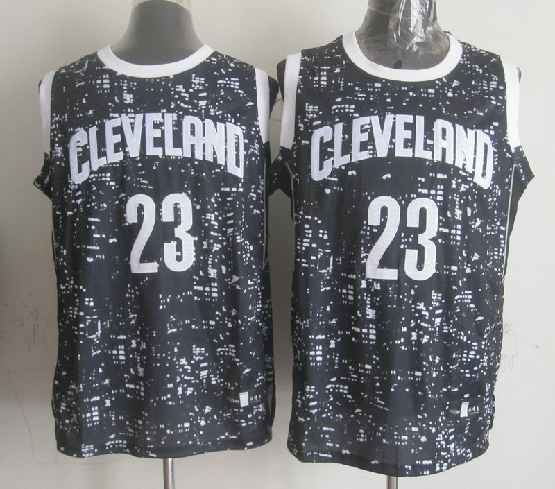 NBA Cleveland Cavaliers 23 james Black National Flag Star Jersey